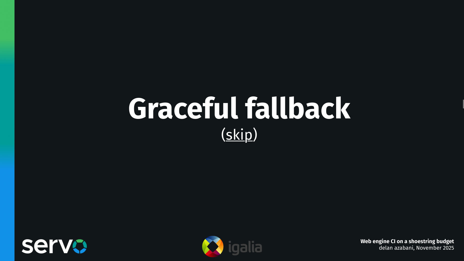 Graceful fallback